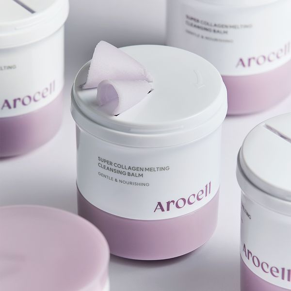 Бальзам для глибокого очищення з колагеном та пептидами Arocell Super Collagen Melting Cleansing Balm ARO1008 фото
