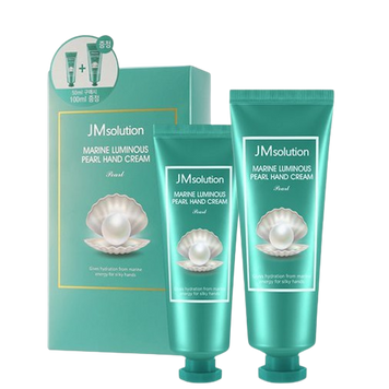 JMSolution Marine Luminous Pearl Hand Cream 50 ml + 100 ml Набір кремів для рук з екстрактом перлів JM1011 фото