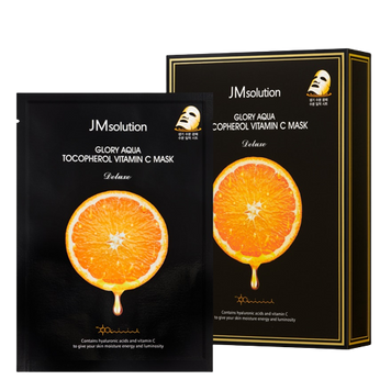 JMsolution Glory Aqua Tocopherol Vitamin C Mask Тканинна маска для вирівнювання тону JM1010 фото