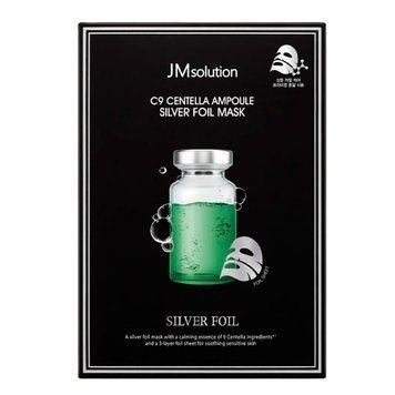 Ампульна маска для обличчя з центеллою азіатською JMsolution C9 Centella Ampoule Silver Foil Mask, 35ml JM1011 фото
