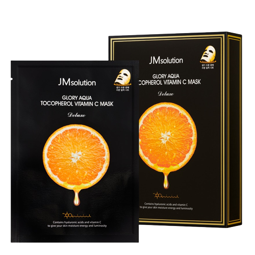 JMsolution Glory Aqua Tocopherol Vitamin C Mask Тканинна маска для вирівнювання тону JM1010 фото