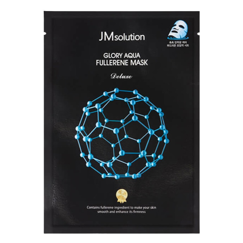 Антиоксидантна маска з фулереном і пептидами для гладкої і пружної шкіри JMsolution Aqua Fullerene Mask 35 ml JM1008 фото