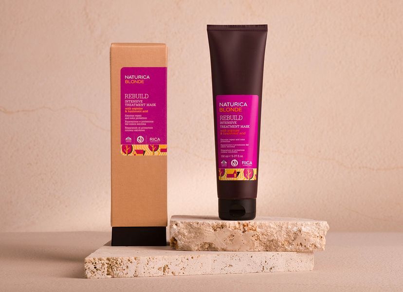 (БЕЗ УПАКУВАННЯ) Маска інтенсивної дії для відновлення блонду RICA Rebuild Intensive Treatment Mask copy_RI1002 фото