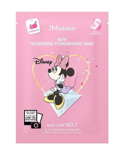 Тканинна маска для обличчя зміцнювальна з екстрактом граната JM Solution Disney Selfie Nourishing Pomegranate Mask JM1006 фото