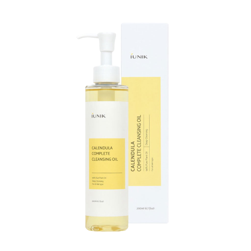 Заспокійливе гідрофільне масло з календулою iUnik Calendula Complete Cleansing Oil IU1001 фото