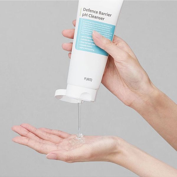 Слабокислотний гель для очищення шкіри PURITO Defence Barrier Ph Cleanser 150 ml PU1018 фото