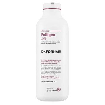 Шампунь для сухого та пошкодженого волосся Dr.FORHAIR Folligen Silk Shampoo 500 мл DRFOR1010 фото