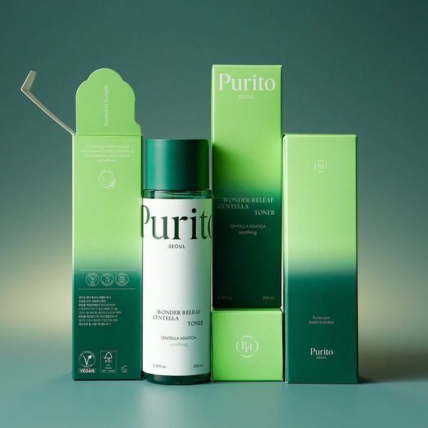 Заспокійливий тонер з центеллою Purito Seoul Wonder Releaf Centella Toner 200 ml PU1002 фото