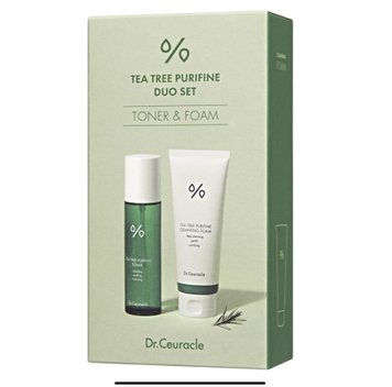 Набір засобів з чайним деревом (тонер + пінка для вмивання) Dr.Ceuracle Tea Tree Purifine Duo Set DRCEU1052 фото