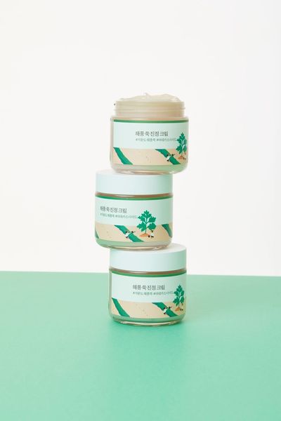 Заспокійливий крем з морським полином ROUND LAB MUGWORT Calming Cream 80 ml RL1006 фото