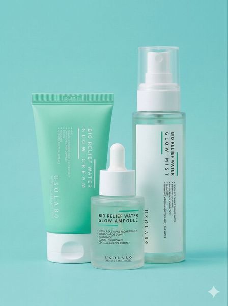 Заспокійливий, освіжаючий та гідратуючий тонер &ndash; cпрей Bio Relief Water Glow Mist 100 мл US1051 фото
