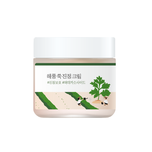 Заспокійливий крем з морським полином ROUND LAB MUGWORT Calming Cream 80 ml RL1006 фото