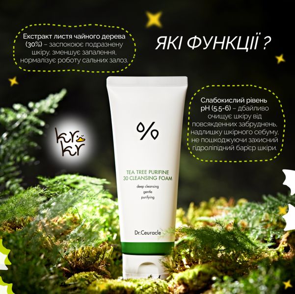 Набір засобів з чайним деревом (тонер + пінка для вмивання) Dr.Ceuracle Tea Tree Purifine Duo Set DRCEU1052 фото