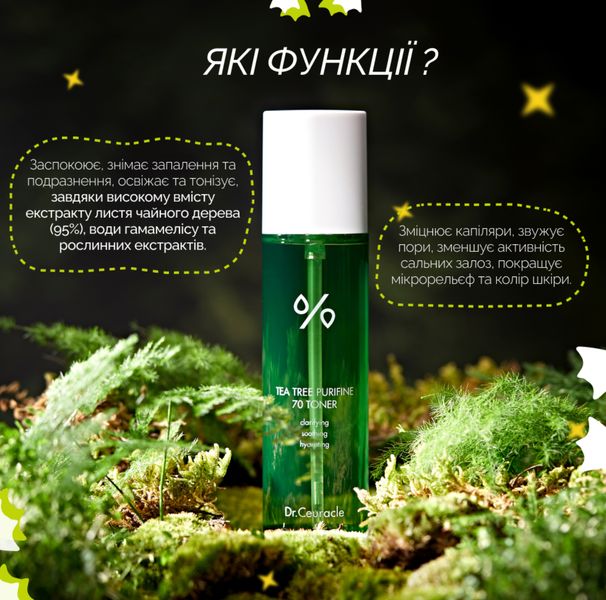 Набір засобів з чайним деревом (тонер + пінка для вмивання) Dr.Ceuracle Tea Tree Purifine Duo Set DRCEU1052 фото