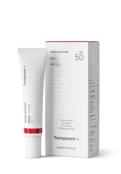 Бальзам для губ з SPF 50 кольору вишня Transparent-Lab TINTED LIPGLOSS SPF - CHERRY, 15 мл TL1019 фото