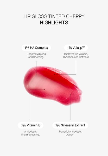 Бальзам для губ з SPF 50 кольору вишня Transparent-Lab TINTED LIPGLOSS SPF - CHERRY, 15 мл TL1019 фото
