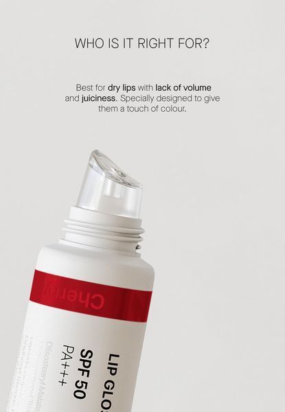 Бальзам для губ з SPF 50 кольору вишня Transparent-Lab TINTED LIPGLOSS SPF - CHERRY, 15 мл TL1019 фото