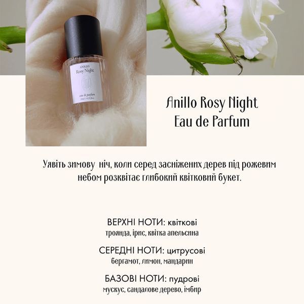 Парфумована вода ANILLO Rosy Night Eau de Parfum, 10 мл ANI1034 фото