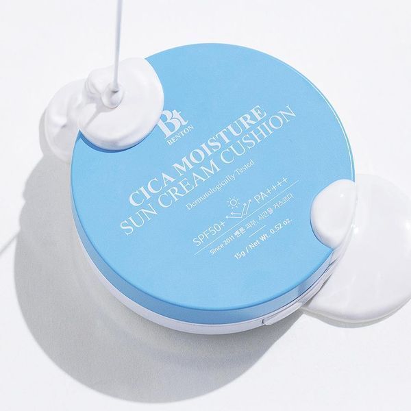 Сонцезахисний кушон з центелою Benton Cica Moisture Sun Cream Cushion SPF50 PA++++ BEN1017 фото