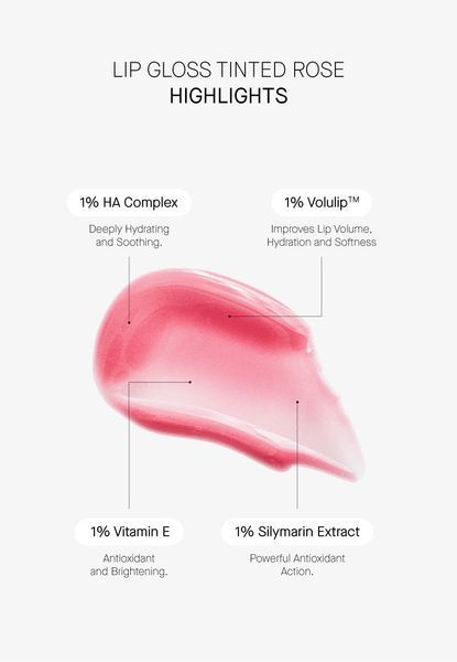 Бальзам для губ з SPF 50 кольору рожевий Transparent-Lab TINTED LIPGLOSS SPF - ROSE, 15 мл TL1022 фото