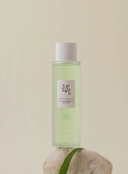 Щоденний зволожуючий та відлущуючий тонер BEAUTY OF JOSEON GREEN PLUM REFRESHING TONER AHA + BHA, 150мл BOJ1012 фото