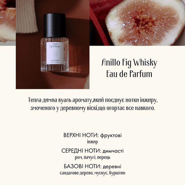 Парфумована вода ANILLO Fig Whisky Eau de Parfum, 10 мл ANI1036 фото
