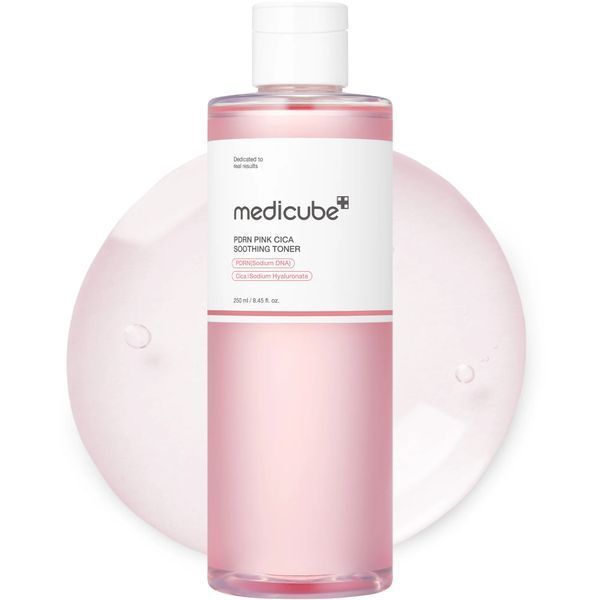 Заспокійливий тонер з полінуклеотидами та центелою Medicube PDRN Pink Cica Soothing Toner, 250 мл MC1013 фото