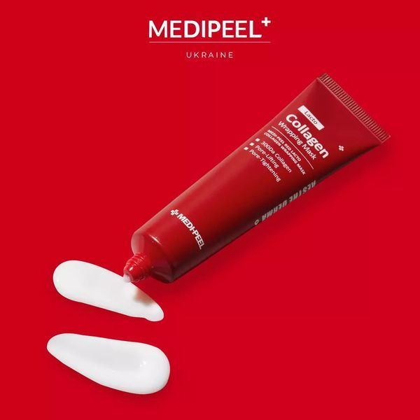Зміцнююча маска-плівка з колагеном Medi-Peel Red Lacto Collagen Wrapping Mask MP1051 фото