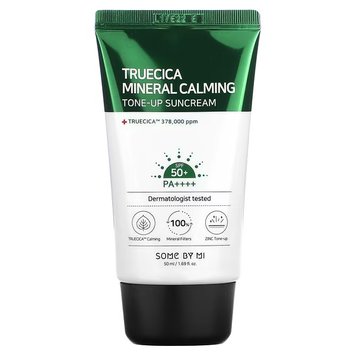 Some By Mi Заспокійливий сонцезахисний крем - Truecica Mineral Calming Tone-Up Suncream SPF50 +/PA++++ - 50ml SBM1001 фото