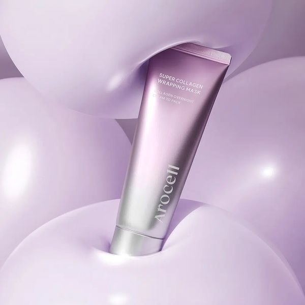 Маска-плівка з колагеном для зволоження та ліфтингу Arocell Super Collagen Wrapping Mask, 80 ml ARO1009 фото