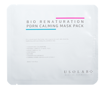 Омолоджуюча і регенеруюча маска з заспокійливим ефектом USOLAB PDRN Calming mask 1 шт US1024 фото