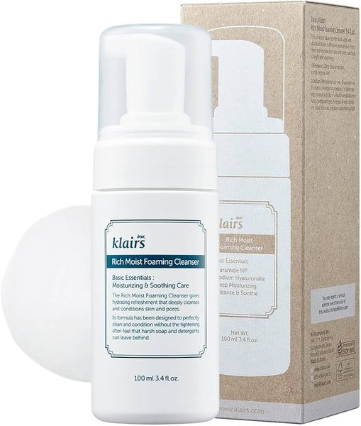 Пінка для вмивання Dear, Klairs Rich Moist Foaming Cleanser 100 ml DK1017 фото