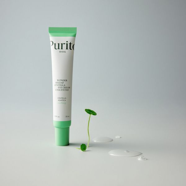Крем для повік з центеллою та пептидами без ефірних олій Purito Seoul Wonder Releaf Centella Eye Cream Unscented 30 ml PU1023 фото