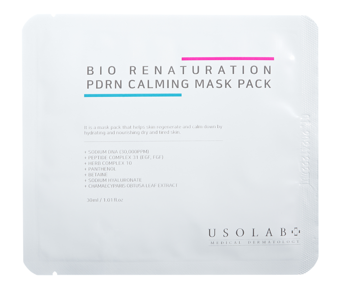 Омолоджуюча і регенеруюча маска з заспокійливим ефектом USOLAB PDRN Calming mask 1 шт US1024 фото