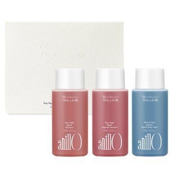 Набір для тіла ANILLO Rosy Night & Shower Time Travel Shower Kit 55 мл * 3 шт ANI1039 фото