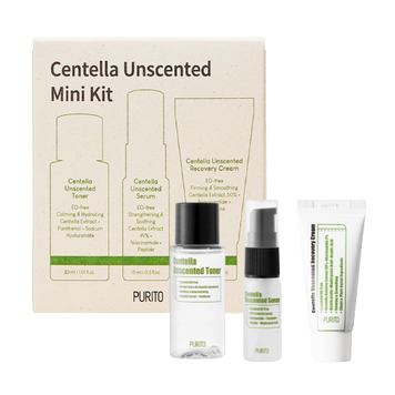 Набір засобів з центелою без ефірних масел PURITO Centella Unscented Mini Kit PU1008 фото