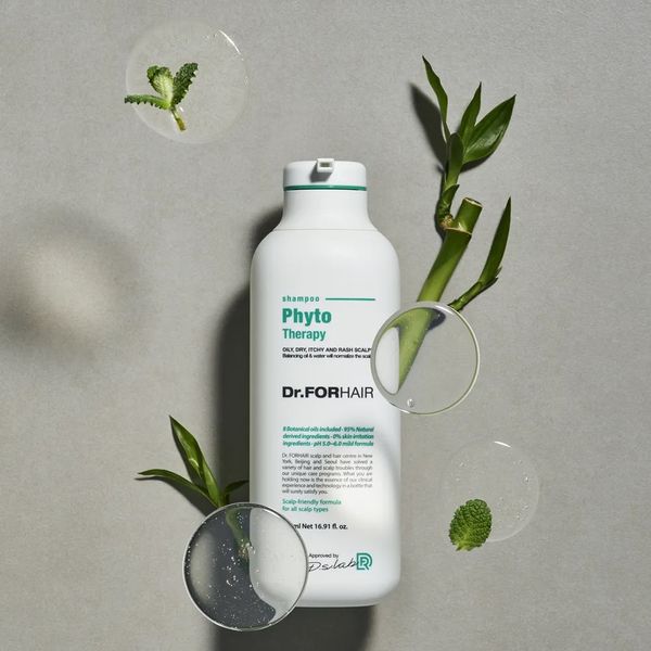 Фітотерапевтичний шампунь для чутливої шкіри голови Dr.FORHAIR Phyto Therapy Shampoo - 500 мл DRFOR1025 фото