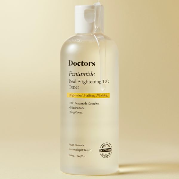 Тонер для освітлення та рівного тону шкіри Doctors Pentamide Real Brightening 10C Toner D1004 фото