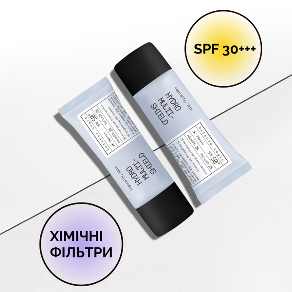 Зволожувальний сонцезахисний флюїд для обличчя Logically, Skin Hydro Multi-Shield Sun Essence SPF30 / PA++++ LS1001 фото