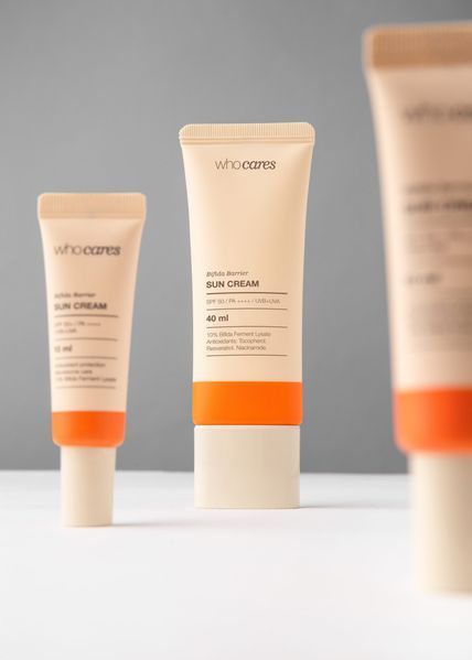 Сонцезахисний антиоксидантний крем WHOCARES Bifida Barrier Sun Cream 40 мл WHO1004 фото
