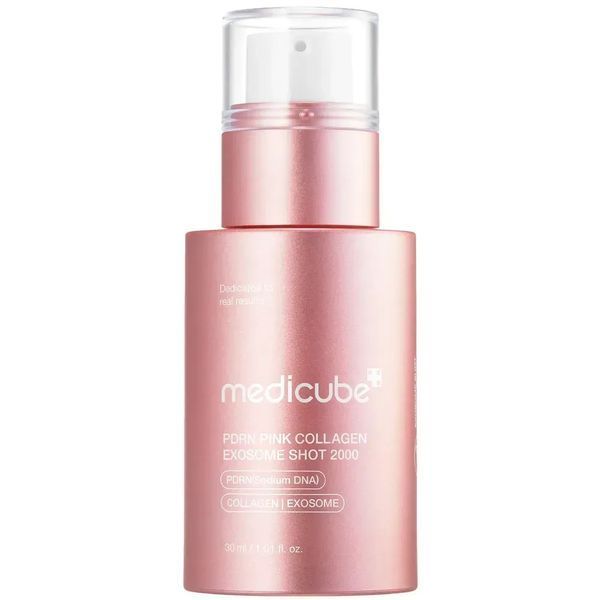 Регенеруюча сироватка з полінуклеотидами, екзосомами та спікулами Medicube PDNR Pink Collagen Exosome Shot 7500 MC1004 фото
