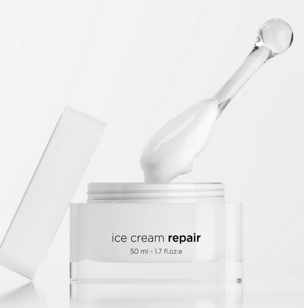 Нічний відновлюючий ламелярний крем з біоплацентою Ice Cream Repair 50мл HBA1009 фото