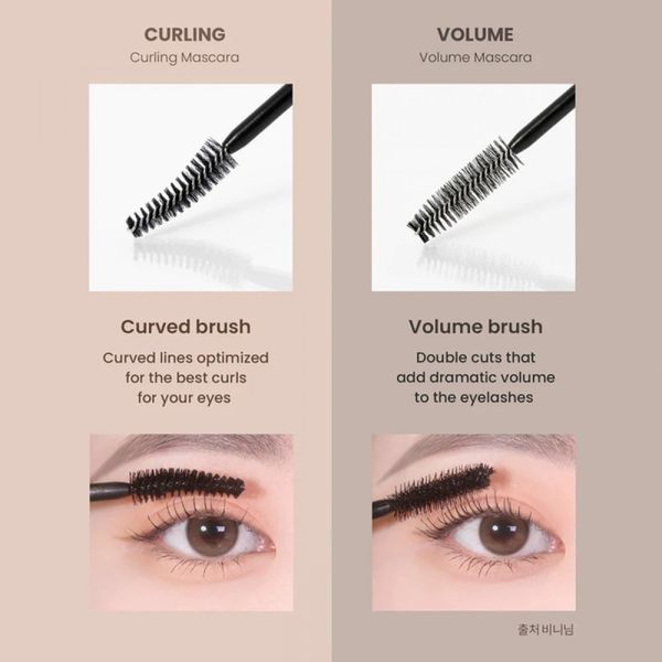 Туш для об'єму вій Heimish Dailism Smudge Stop Mascara Volume, black, 9g HE1006 фото