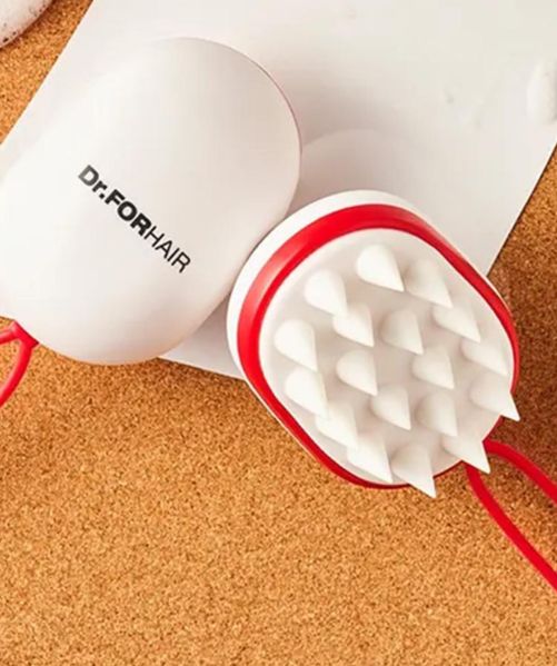 Силіконова масажна щітка для миття голови Dr.ForHair Cleansing Scalp Brush DRFOR1027 фото