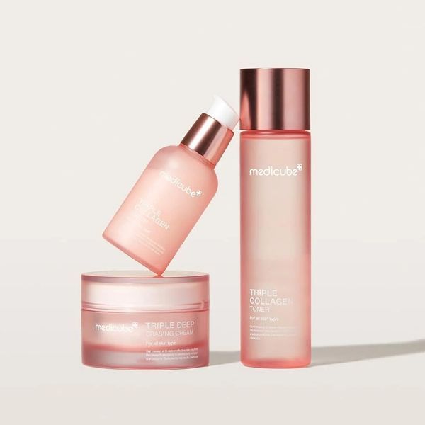 Зволожувальний тонер з колагеном та гіалуроновою кислотою Medicube Triple Collagen Toner MC1006 фото