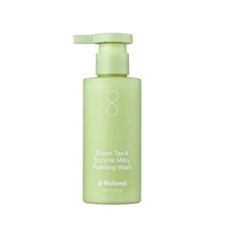 Пінка для вмивання з зеленим чаєм та ензимами By Wishtrend Green Tea&Enzyme Milky Foaming Wash BW1002 фото