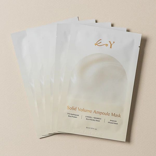 Протеїнова маска для обличчя KOY Solid Volume Ampoule Mask, 1 шт KO1011 фото