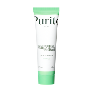 Крем для чутливої шкіри з центеллою без ефірних олій Purito Seoul Wonder Releaf Centella Cream Unscented 50 ml PU1020 фото