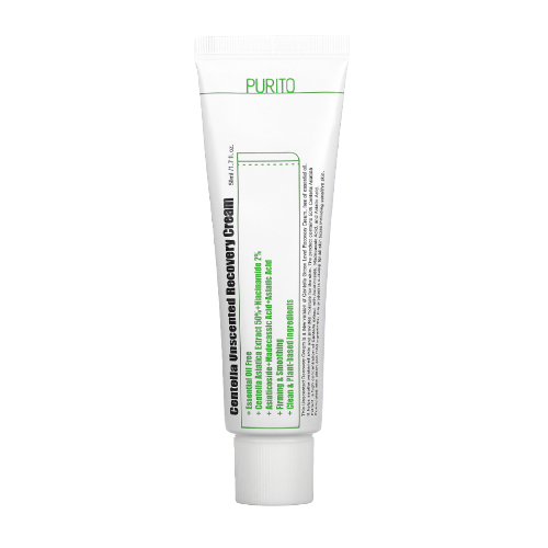 Зволожуючий крем для чутливої шкіри Purito Centella Unscented Recovery Cream PU1020 фото