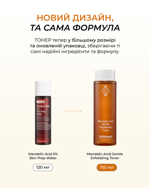 Тонер з мигдалевою кислотою BY WISHTREND Mandelic Acid Gentle Exfoliating Toner 150 мл BW1018 фото